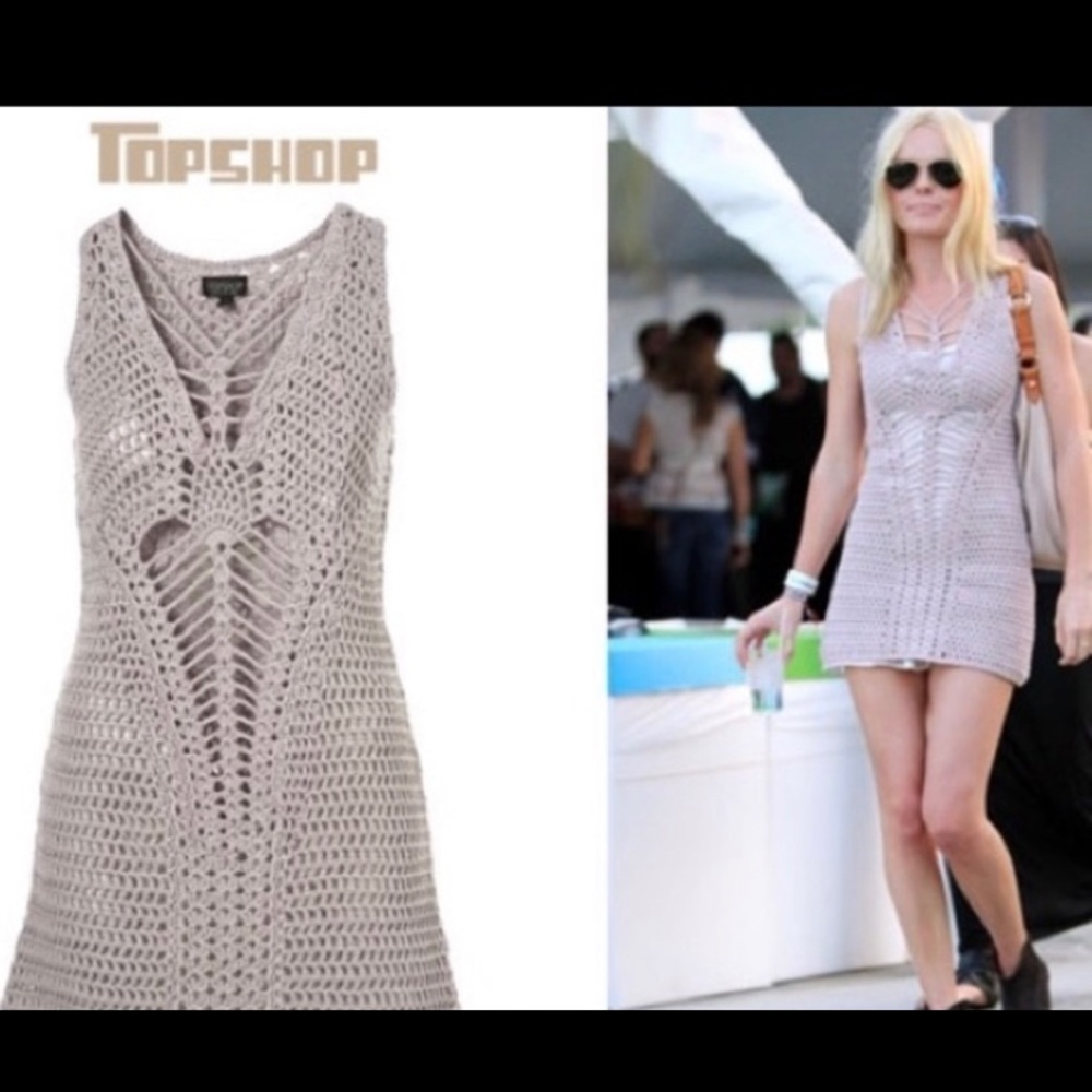 Top Shop Crochet Dress